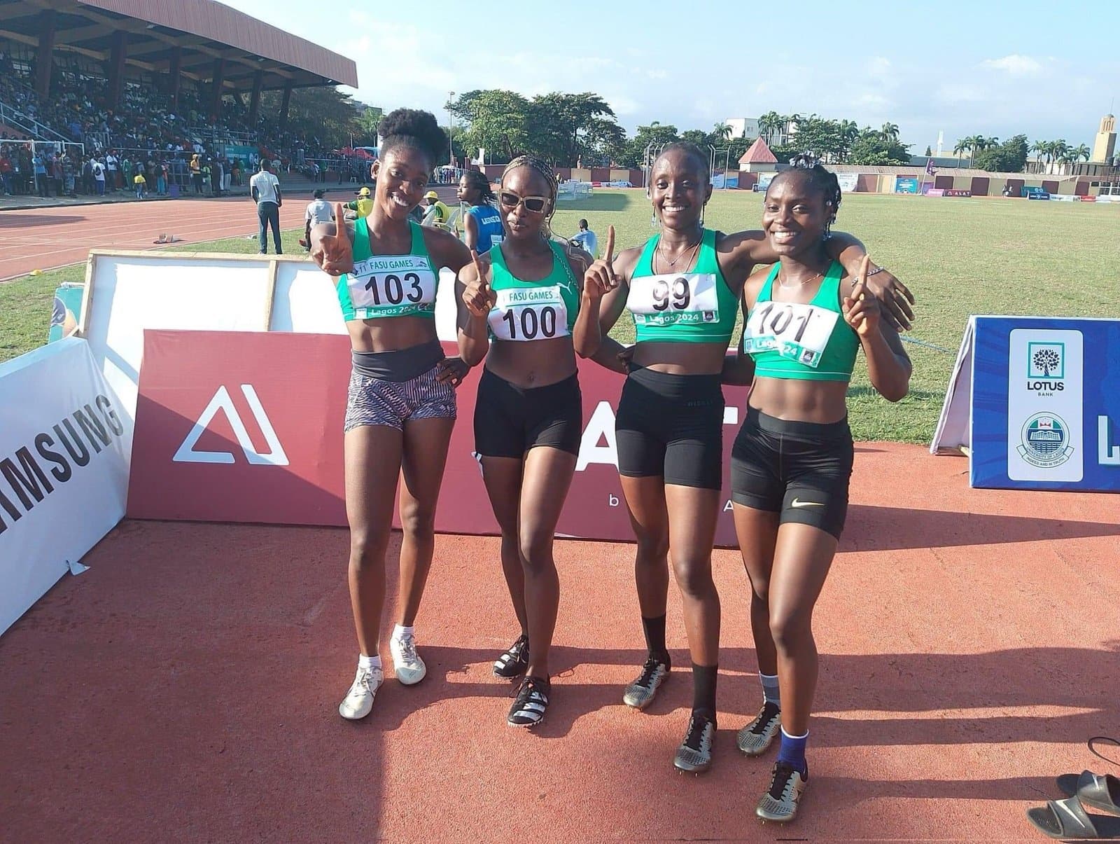 UNILAG Dominates Women’s 4x100m Relay, Securing Gold at the African University Games