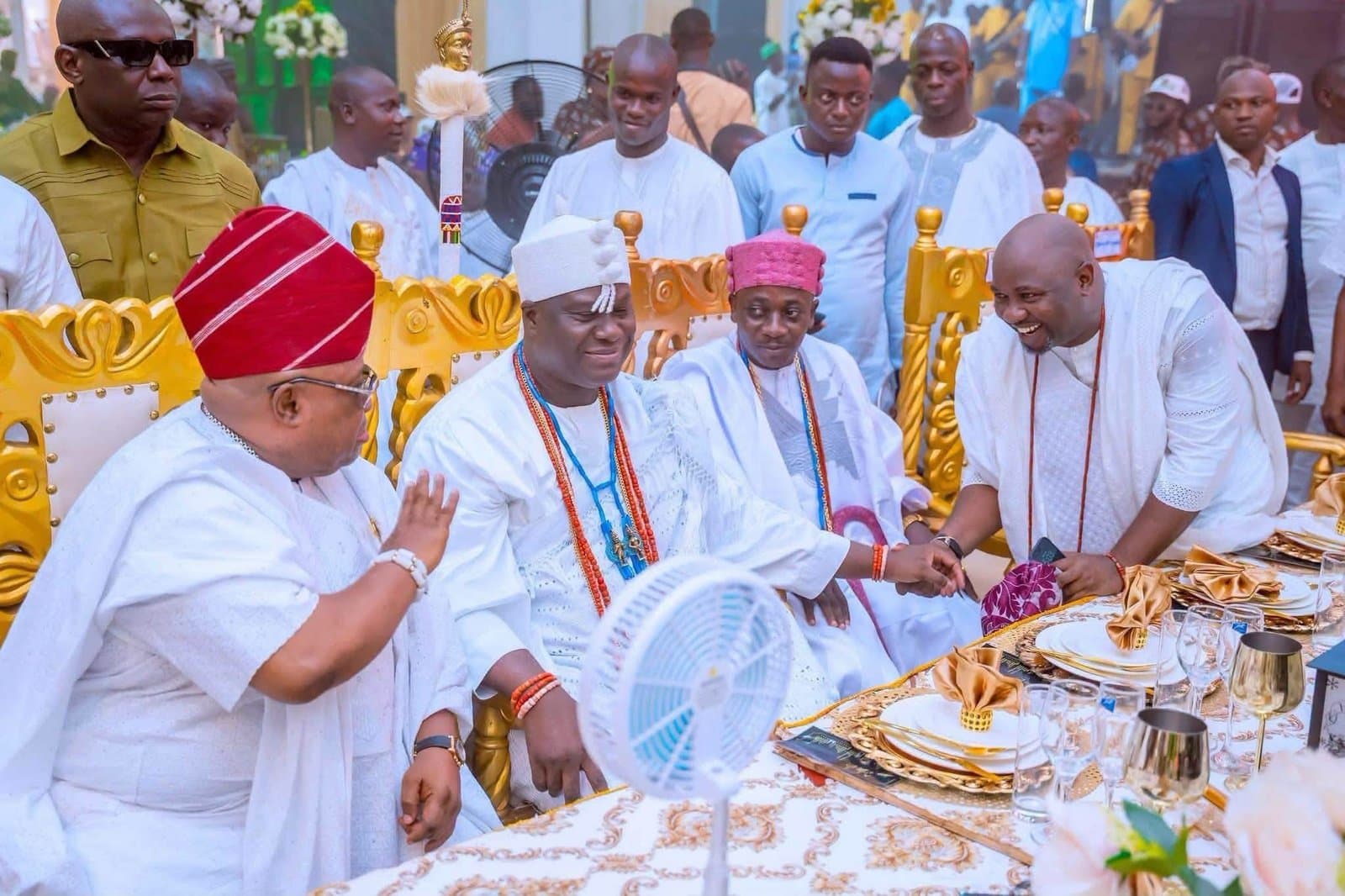 Cross-section of guests at the Sooko Molodo installation