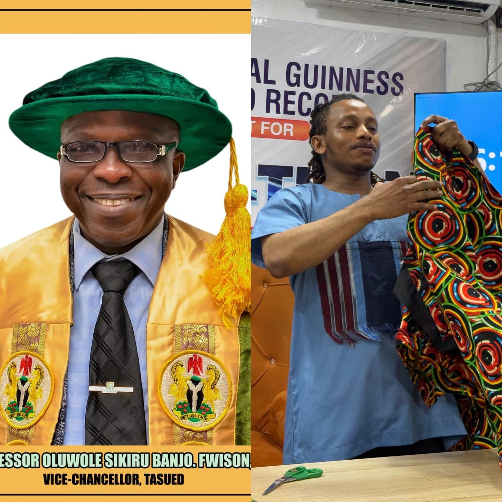 TASUED Vice-Chancellor and Management Team Visit Sew-A-Thon to Show Support