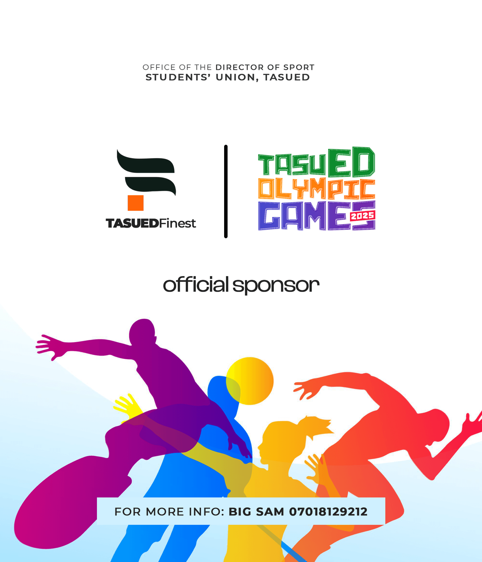 TASUED SUG Olympics 2025: TASUEDFinest & TicketPass NG to Sponsor Top Football Awards