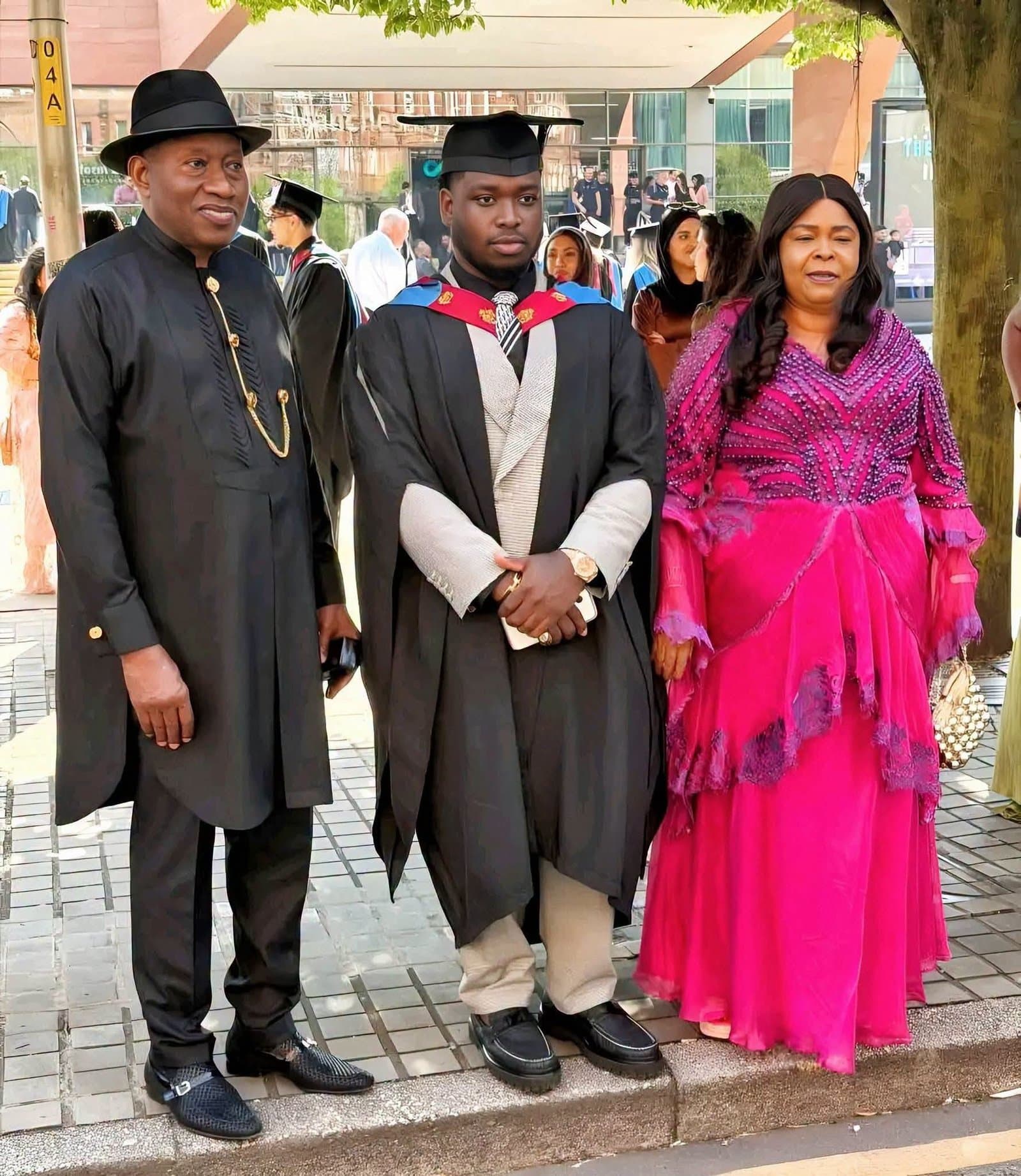 Goodluck Jonathan Celebrates Son’s Graduation from Manchester Metropolitan University