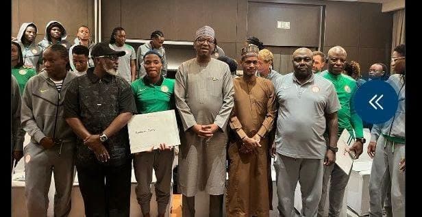 Federal Government Presents Super Falcons Players With Housing Keys Ahead of WAFCON Defence